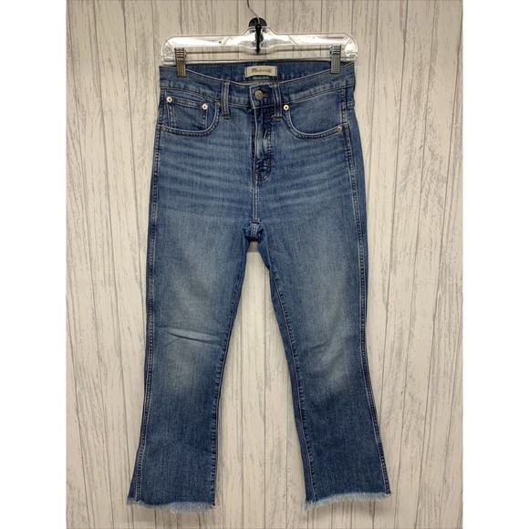 Womens Size 26 Madewell Cali Demi Boot Jeans EUC - Picture 1 of 5
